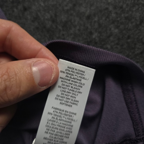 Rhone Men's Purple Delta Pique Performance Polo Golf Shirt Short Sleeve Size L - Picture 10 of 12